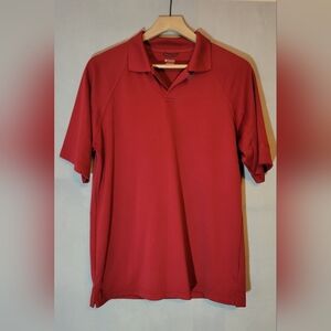 Men's Columbia Red Polo Shirt. Size M